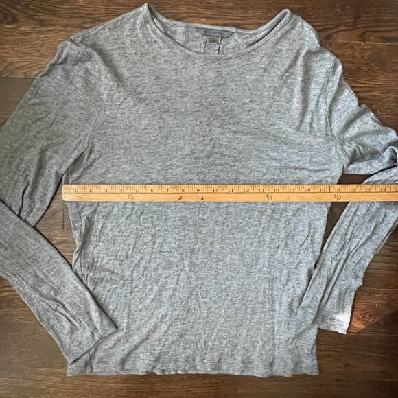 John Varvatos Men's Gray Crew Neck jersey wool blend Sweater-Medium - Picture 5 of 7